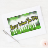 死ぬ時に残るステッカー 長方形シール (封筒)