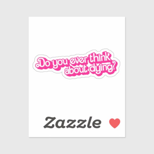 死ぬ考えの事は？ シール (シート)