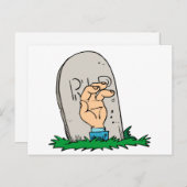 死ぬ ポストカード (正面/裏面)