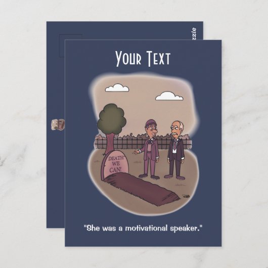 死ぬ ポストカード (正面/裏面)