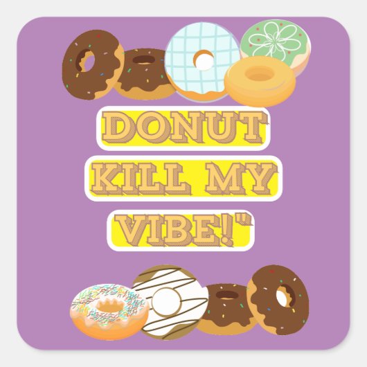 死ね死ね！ スクエアシール (正面)