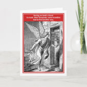 死のおもしろいな過ぎ越しの祝いカードの天使を妨げないで下さい カード (正面)