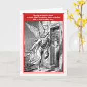 死のおもしろいな過ぎ越しの祝いカードの天使を妨げないで下さい カード (黄色い花)