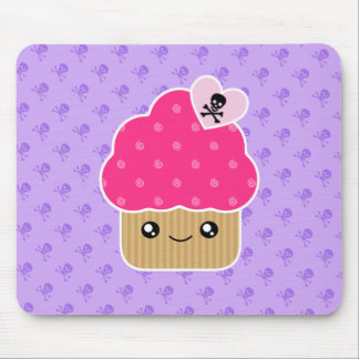 死のかわいいのマウスパッドの邪悪でかわいいカップケーキ マウスパッド