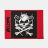 死のどくろ印 ドアマット (正面)