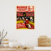 死のオートバイのヴィンテージ壁ポスター ポスター (キッチン)