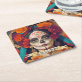 死のカトリナの日1文字 スクエアペーパーコースター (アングル)