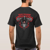 死のグリップのチョッパー(blk) tシャツ (裏面)