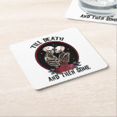 『死のコースターまで スクエアペーパーコースター (アングル)