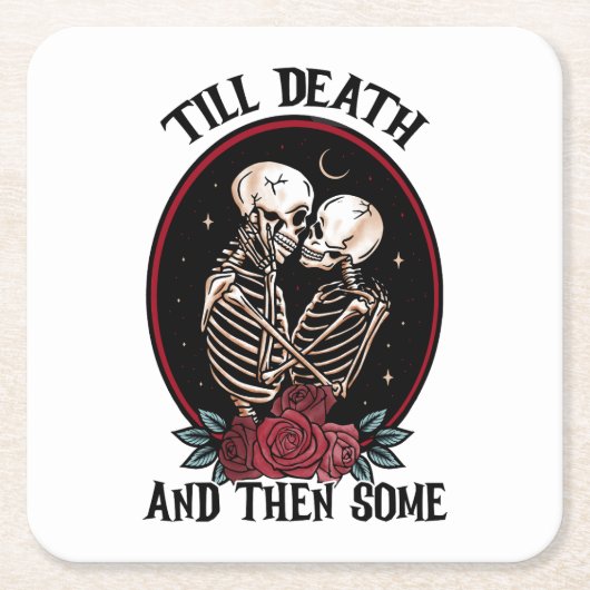 『死のコースターまで スクエアペーパーコースター (正面)