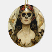 死のゴシックホラーの花嫁 セラミックオーナメント (左)