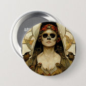 死のゴシックホラーの花嫁 缶バッジ (正面&裏面)