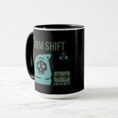 死のシフト看護師 - 15 oz ダークユーモアの死神コーヒー マグカップ (正面左)