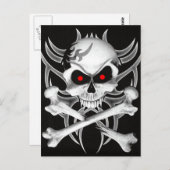 死のスカルとクロスボーン ポストカード (正面/裏面)