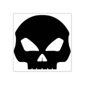 死のスカルシルエットアートスタンプ ラバースタンプ (インプリント)