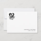 死のスケルトン&バラまで愛する人 招待状 (正面)