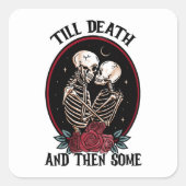 『死のステッカーまで スクエアシール (正面)