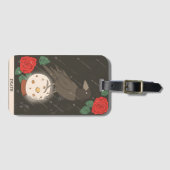 死のタロットカーモダンド専攻のアルカナ烏 ラゲッジタグ (正面横)