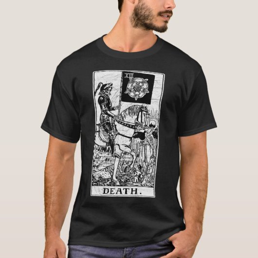 死のタロットカー専攻のド – Arcana - Fortune Taling Tシャツ (正面)