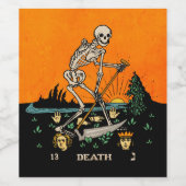 死のタロット ワインラベル (シングルラベル)