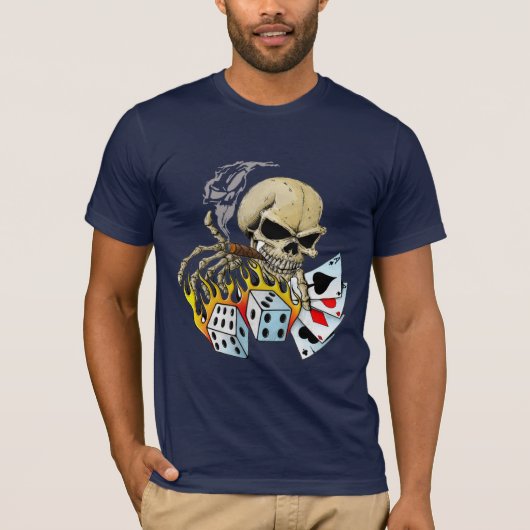 死のディーラーの骨組ワイシャツ Tシャツ (正面)