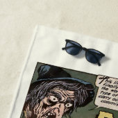 死のデザインヴィンテージホラー漫画パネル ビーチタオル (インサイチュ)