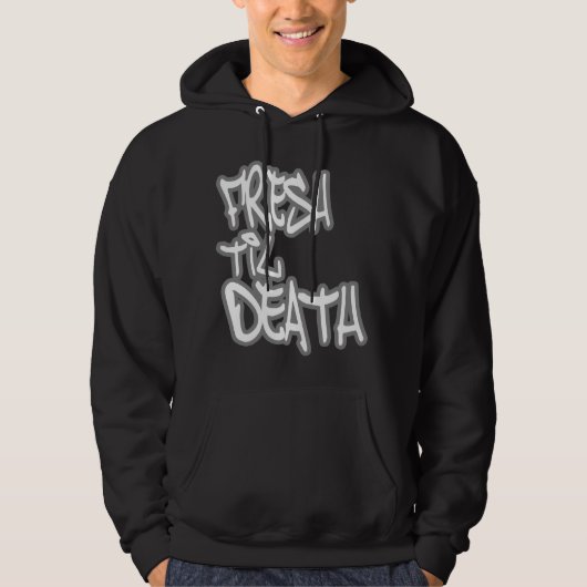 死のヒップホップのTシャツまで新しい パーカ (正面)
