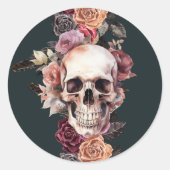 死のフローラ封筒用シール ラウンドシール (正面)