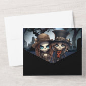 死のブライダル骨格 オールインワン招待状 (裏面)