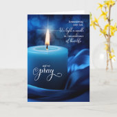 死のブルーキャンドル記念日 カード (黄色い花)