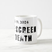 死のブルースクリーン コーヒーマグカップ (正面右)