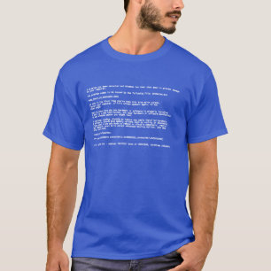 死のブルースクリーン Tシャツ