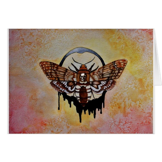 死のヘッドホーク蛾 (正面横)