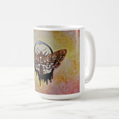死のヘッドホーク蛾 コーヒーマグカップ (正面右)