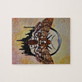 死のヘッドホーク蛾 ジグソーパズル (横)