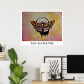 死のヘッドホーク蛾 ポスター (ホームオフィス)