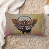 死のヘッドホーク蛾 ランバークッション (ブランケット)