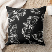 死のヘッドHawkmothゴシック クッション (ブランケット)