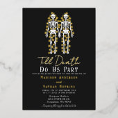 死のホイル結婚招待状 箔招待状 (正面)