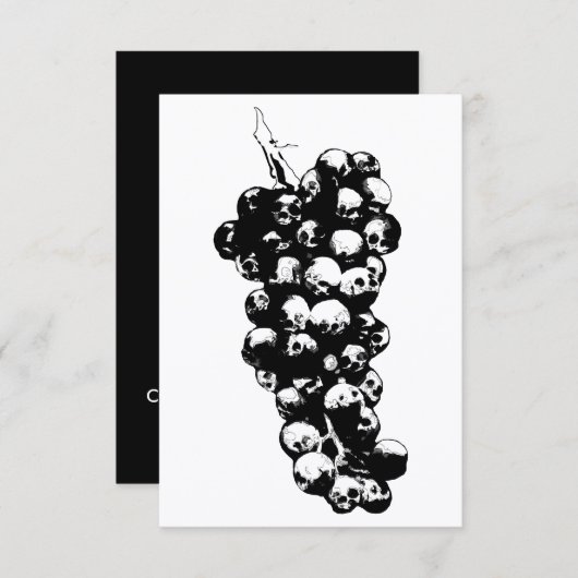 死のワイン 招待状 (正面/裏面)