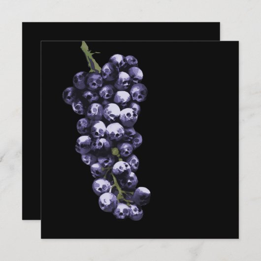 死のワイン 招待状 (正面/裏面)