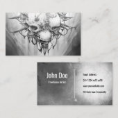 死の亡霊：ゴシックスカル 名刺 (正面/裏面)
