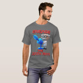 死の光線を係合する – 不機嫌科学者 Tシャツ (正面フル)