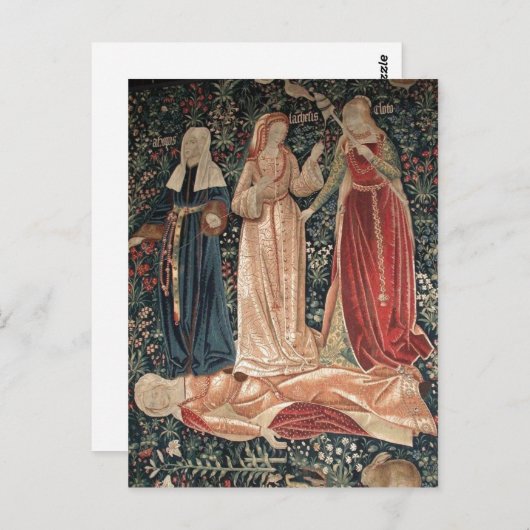 死の勝利、または3フェテス・フランドルのテープ ポストカード (正面/裏面)