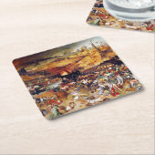 死の勝利、ピエテル・ブルーゲル スクエアペーパーコースター (アングル)