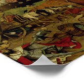 死の勝利， c.1562 (パネル上の油) ポスター (角)