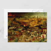 死の勝利， c.1562 (パネル上の油) ポストカード (正面/裏面)