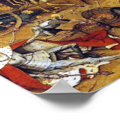 死の勝利（Pieter Bruegel著） ポスター (角)