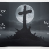 死の十字架 - フィリピ書 2:8–11 KJV トラクト 三つ折りカード (内部中)