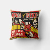 "死の壁"のヴィンテージのオートバイの競争 クッション (裏面)